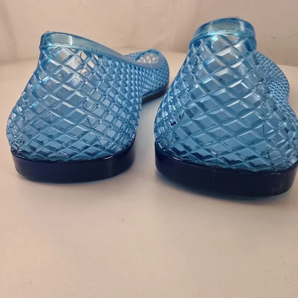Jeffrey Campbell Suni Jelly Flats Blue Size 8 - Picture 7 of 11